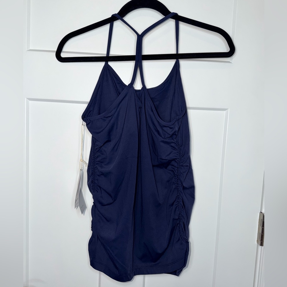 NWT AugIris Ruched Racerback Tank - Picture 2 of 3